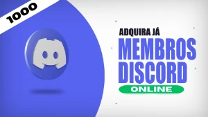 Discord 1000 Membros Online - Redes Sociais