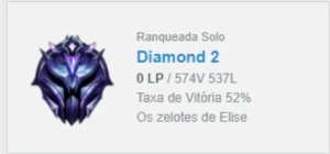 Conta LoL Diamante 2 com qse todos os champs e +-100 skins - League of Legends