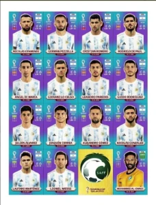 Arquivo P Imprimir Figurinhas Copa Qatar 2022 Fundo Azul Pdf - Outros