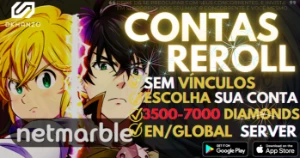 ✨PACK DE CONTAS REROLL SEVEN DEADLY SINS 7DS [GLOBAL]✨