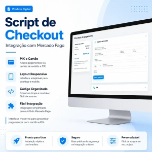 Script Php Checkout Pix E Cartão Mercado pago - Sites, Lojas e Sistemas Prontos Sites e Scripts