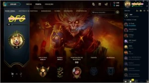 Conta OURO IV - Borda de Ouro - S9 - COM SKINS - League of Legends LOL