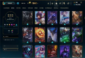 Bronze 3 com TODOS os champs e 232 Skins + 1650 RP - League of Legends LOL