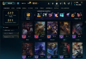 Bronze 3 com TODOS os champs e 232 Skins + 1650 RP - League of Legends LOL