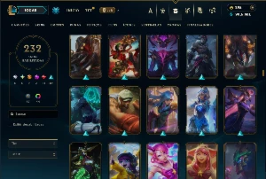 Bronze 3 com TODOS os champs e 232 Skins + 1650 RP - League of Legends LOL