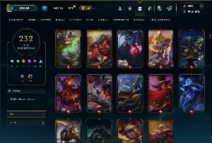 Bronze 3 com TODOS os champs e 232 Skins + 1650 RP - League of Legends LOL