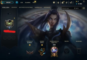 Lol Ferro, 40K Ea, Lvl 30, Upada na Mão e com Skin Lendária - League of Legends