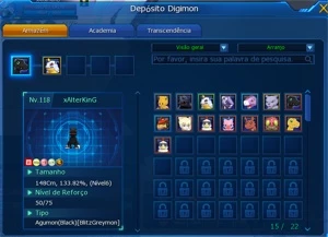 CONTA NO LADMO LUCEMON TOP - Digimon Masters Online