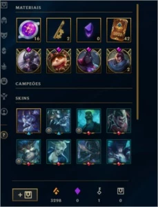 Conta  de LOL com Muitas skins e ouro 4 - League of Legends