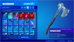 Conta Fortnite Caveirao Roxo
