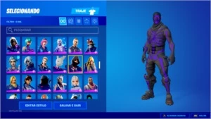 Conta Fortnite Caveirao Roxo