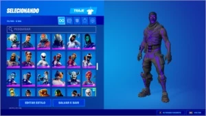 Conta Fortnite Caveirao Roxo