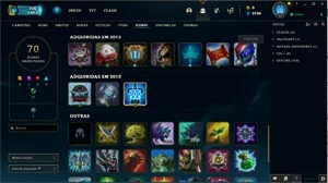 CONTA SEASON 1 COM SKIN RARA DA KAYLE E MAIS - League of Legends LOL