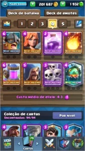 Conta Clash Royale LVL 12