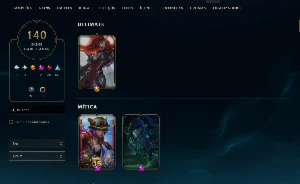 Conta lol MMR alto e várias skins - League of Legends