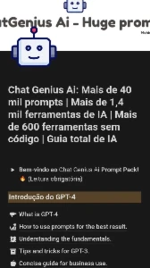 🤖📦Pack Chat Genius: 40 Mil Prompts + 1.400 Ferramentas IA - Outros