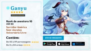Conta Iniciante | Ganyu - AR 10 - Genshin Impact