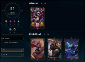 Conta diamond 3 - 59 campeões, 31 Skins - League of Legends LOL