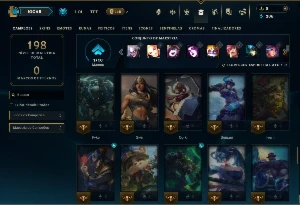 Diamante 1 com 75 Champs e 10 Skins - League of Legends LOL
