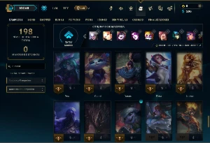 Diamante 1 com 75 Champs e 10 Skins - League of Legends LOL