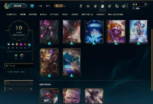 Diamante 1 com 75 Champs e 10 Skins - League of Legends LOL
