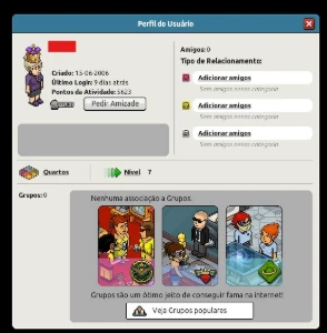 Conta habbo 2006 com 5 personagens 2006 e 1 2007