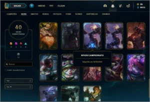 Conta unraned com Kayle Juiza e Riven Campeonato 2012 - League of Legends LOL