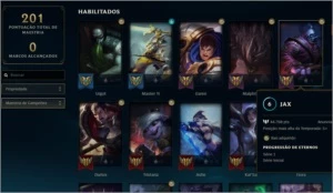 Conta top com 26 skins, 85 campeões. OURO 3 COM 1599 DE RP - League of Legends LOL