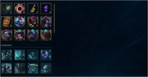 Conta top com 26 skins, 85 campeões. OURO 3 COM 1599 DE RP - League of Legends LOL