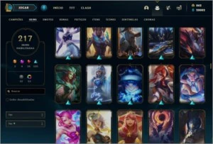 Conta de LoL com todos os personagense +200 skins - League of Legends