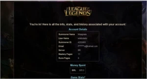 League of Legends Conta lvl 30 LOL