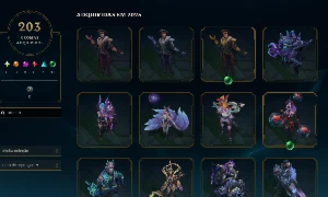 Conta com 12 anos de criação, mais de 200 skins - League of Legends LOL