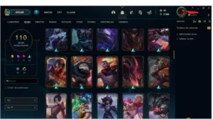 CONTA PLATINA 4 110 SKINS 56% DE WR - League of Legends LOL