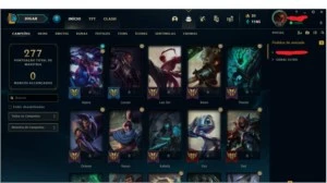 CONTA PLATINA 4 110 SKINS 56% DE WR - League of Legends LOL