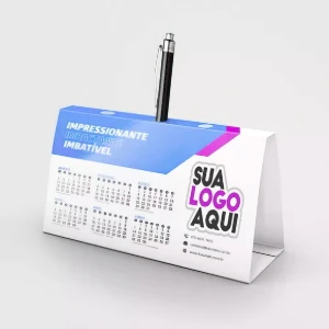 1.000 Calendários de Mesa 2027 com Porta-Caneta - Artesanato e Personalizados