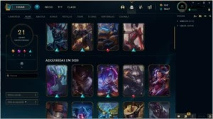 CONTA GRAOMESTRE DIVERSAS SKINS - League of Legends LOL