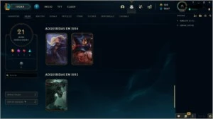 CONTA GRAOMESTRE DIVERSAS SKINS - League of Legends LOL