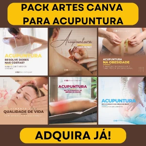 Pack Artes Canva Acupuntura – 30 Templates Editáveis - Others