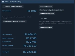 Conta Steam (R$2230 Gastos) 7 Anos de Histórico + CS2 Prime