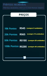 Pontos Steam
