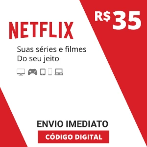 Gift card netflix R$35 reais - Gift Cards