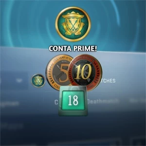 CONTA COM 18 ANOS DE SERVIÇO, LVL 21 STEAM. - Counter Strike CS