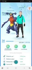 Conta de PokéGO com vários shinys, 100% IV etc - Pokémon