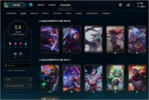 Conta League Of Legends OURO V 52 SKINS LOL