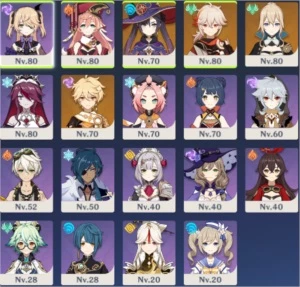 Vendo Kazura + Mona + Jean + Harpa Celestial - Genshin Impact