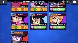 Conta brawl stars baratas 43/49 muitos níveis 10 e 9