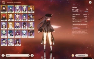 AR55 hutao+diluc+tartaglia+mona+albedo +2 armas 5* - Genshin Impact
