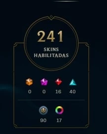 Conta league of legends Diamante// TODOS CAMPEÕES//241 skins LOL