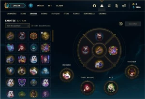 Conta prata 4 com 47 Champs e 18 Skins - League of Legends LOL