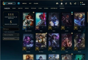 Conta prata 4 com 47 Champs e 18 Skins - League of Legends LOL